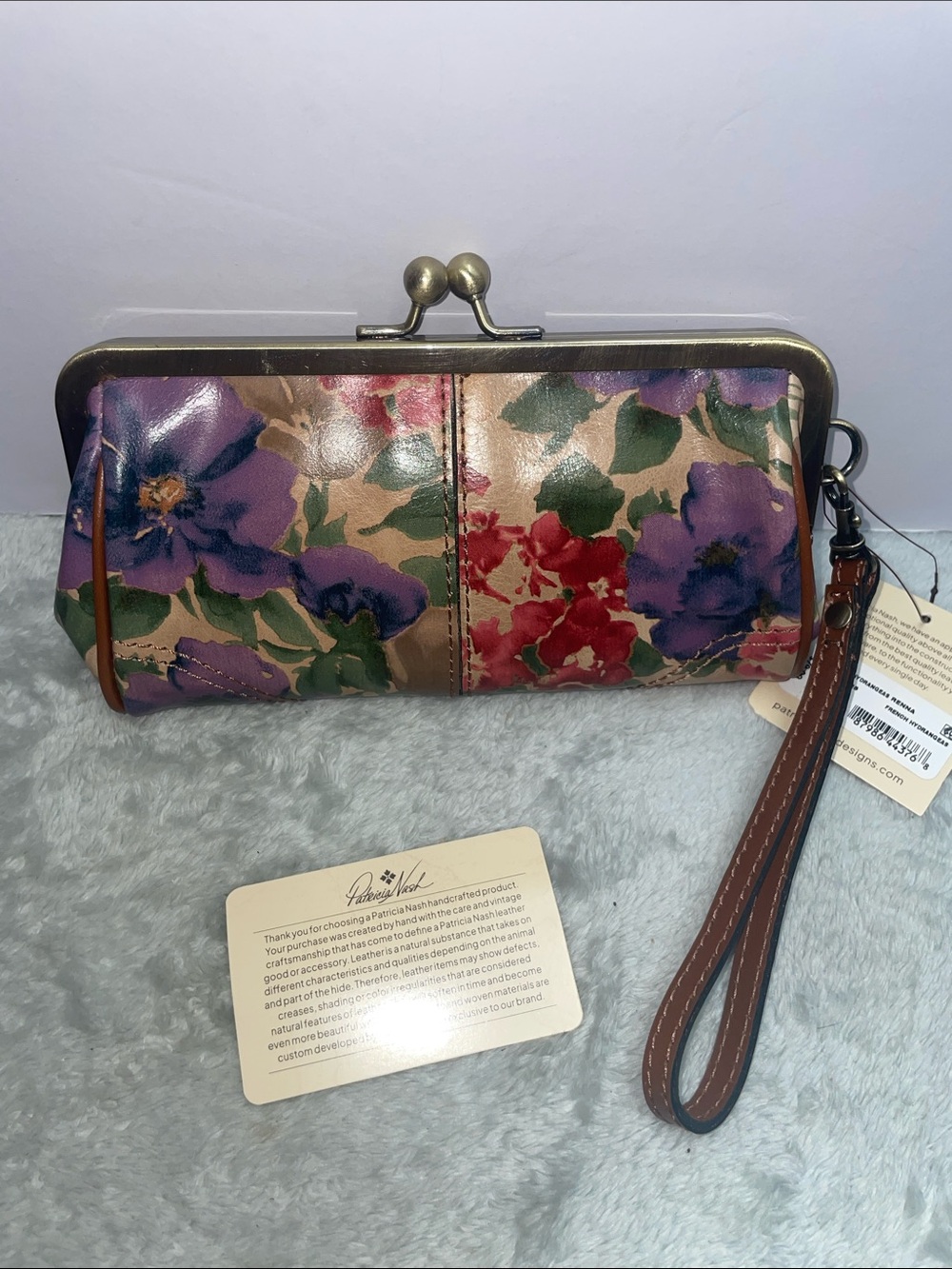 NWT Patricia Nash ‘Renna’ Kisslock Wristlet/Clutch - Picture 3 of 11